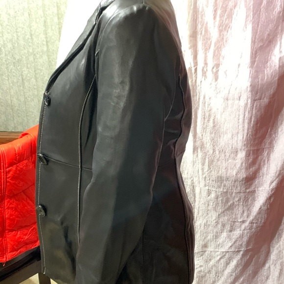 MICHAEL KORS 100% LEATHER JACKET SIZE SMALL - Picture 8 of 8